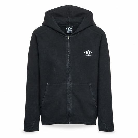 Umbro Men's Black XL Full Zip Hoodie Sweatshirt Cotton Blend