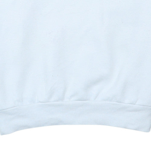 Adidas Mens White Crew Neck Logo Sweatshirt Size M