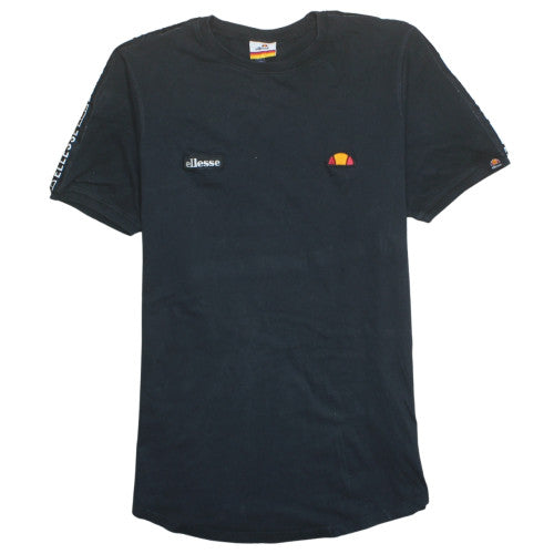 Ellesse Men's Black XL Crew Neck Short Sleeve Logo T-Shirt