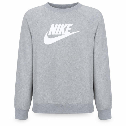 Nike Men's Grey Small Pullover Logo Crew Neck Sweatshirt