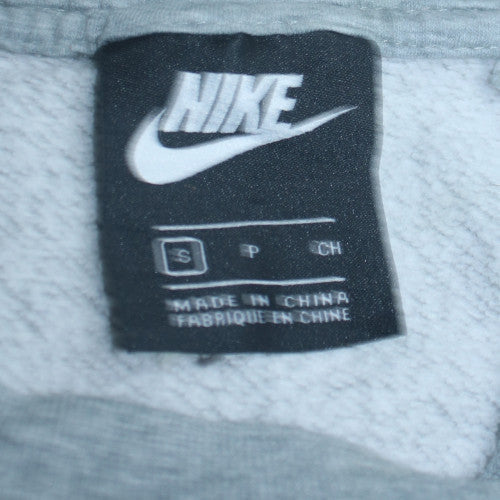 Nike Men's Grey Small Pullover Logo Crew Neck Sweatshirt