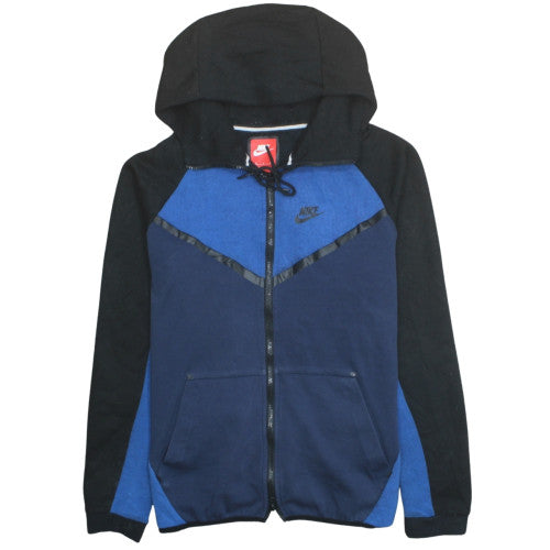 Nike Men's Blue Black Full Zip Hoodie XL Sportswear