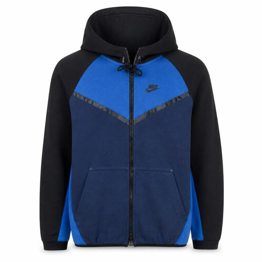 Nike Men's Blue Black Full Zip Hoodie XL Sportswear