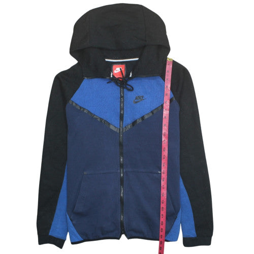 Nike Men's Blue Black Full Zip Hoodie XL Sportswear