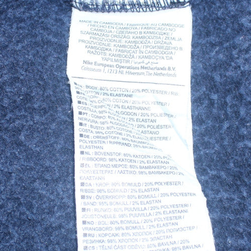 Nike Men's Blue XL 1/2 Zip Hoodie Fleece Sweatshirt