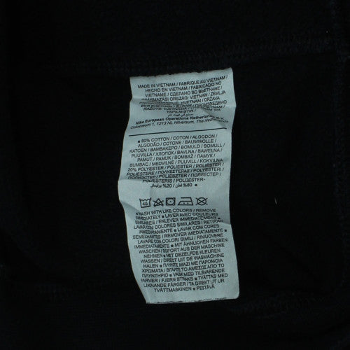 Nike Men's Black Fleece Pullover Sweatshirt L Regular Crew Neck