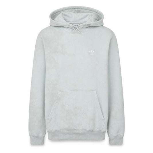 Adidas Men Beige Pullover Hoodie M Fleece Logo Sports Casual