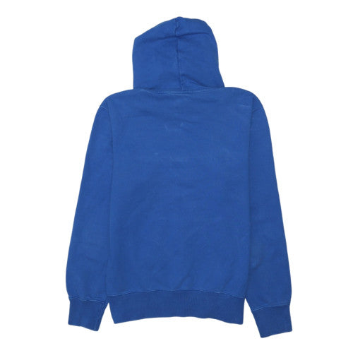 Champion Boys Blue Pullover Hoodie Small Logo Embroidered Fleece