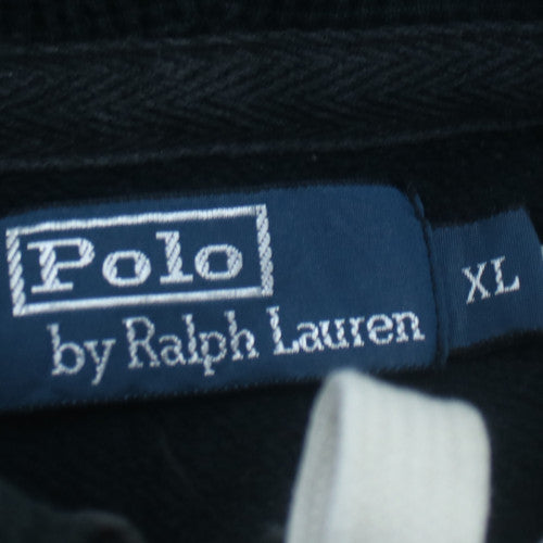 Polo Ralph Lauren Mens Black Full Zip Hoodie XL Cotton Blend