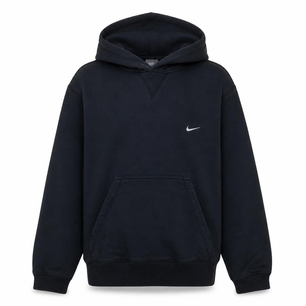 Nike Men's Black Pullover Hoodie M Regular Fit Fleece Sportswear