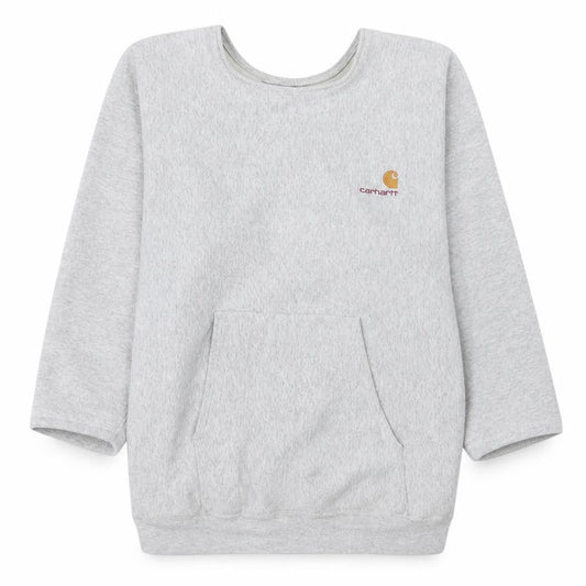 Carhartt Men’s Grey Regular Fit Pullover Sweatshirt M