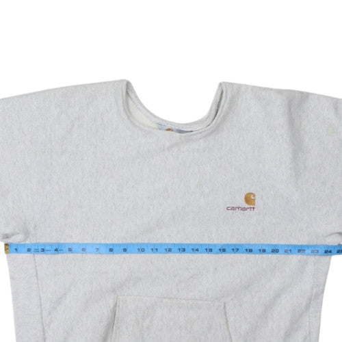 Carhartt Men’s Grey Regular Fit Pullover Sweatshirt M