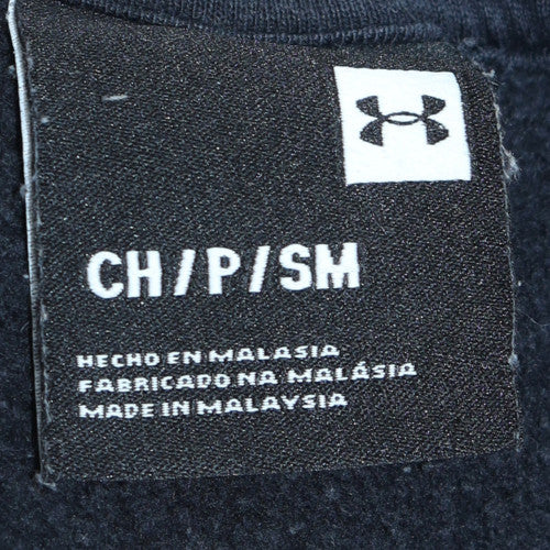 Under Armour Men’s Black Small Pullover Sweatshirt Crew Neck Fleece