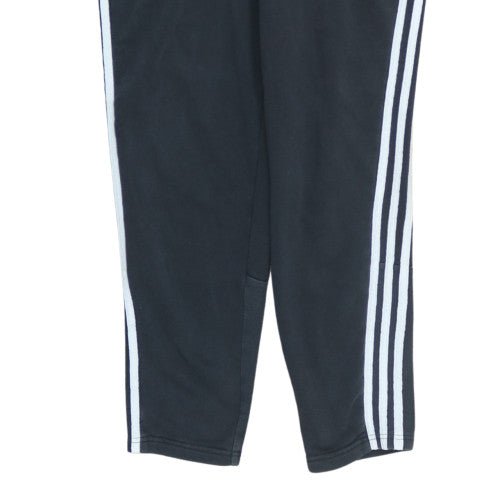 Adidas Men's Black Tapered Track Pants Size L Germany Logo Activewear