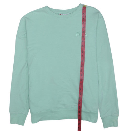 Fila Men's Green Crew Neck Pullover Sweatshirt Size L