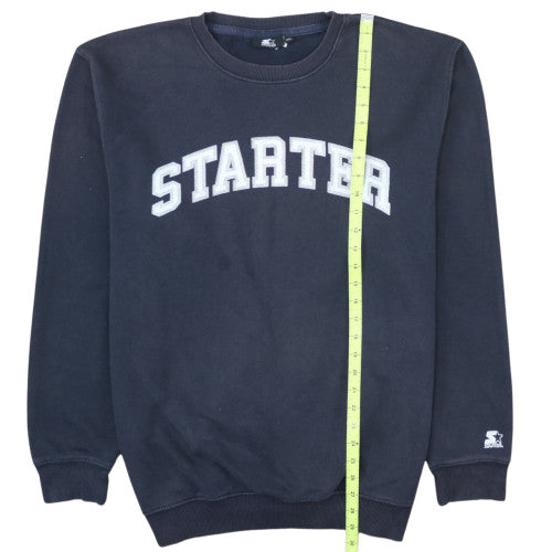 Starter Men's Blue 2XL Pullover Sweatshirt Crew Neck Fleece
