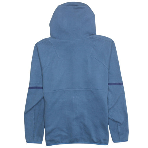 Adidas Men's Blue Full Zip Hoodie Size L Regular Fit Sportswear