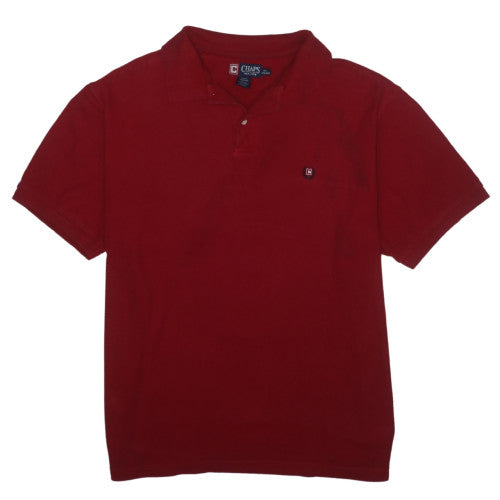 Chaps Men's Red XXL Cotton Short Sleeve Polo Shirt Classic Fit