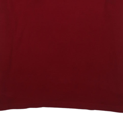 Chaps Men's Red XXL Cotton Short Sleeve Polo Shirt Classic Fit
