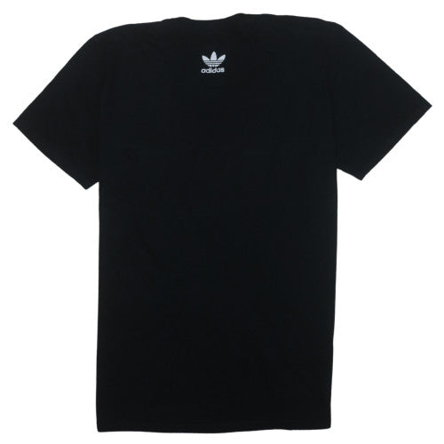 Adidas Men Black NYC Graphic Print Cotton T-Shirt Size L