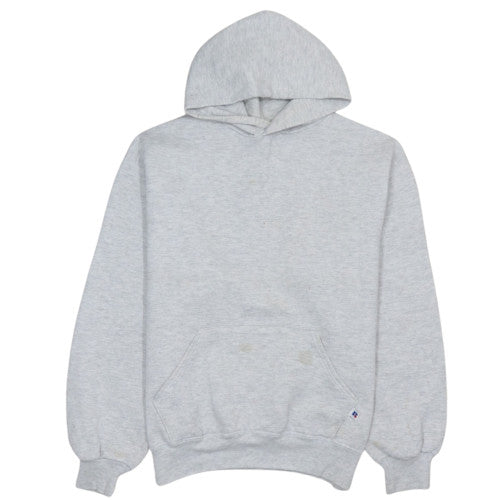 Russell Athletic Mens Grey Pullover Hoodie Size L Vintage Fleece