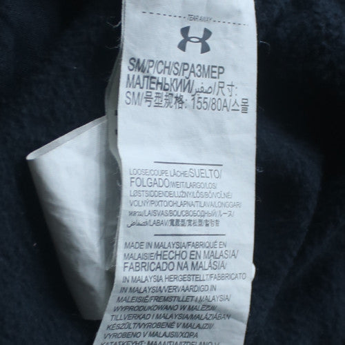 Under Armour Men's Black Pullover Hoodie Size S Relaxed Fit Sportswear