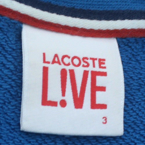 Lacoste Live Men's Blue Cotton Crew Neck Sweatshirt Size S