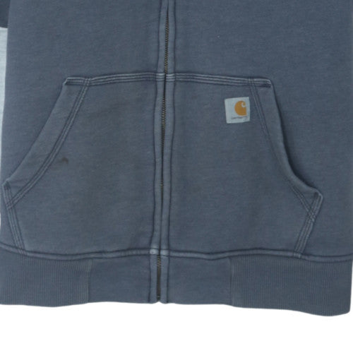 Carhartt Women's Blue Relaxed Fit Hooded Lined Jacket Size 14