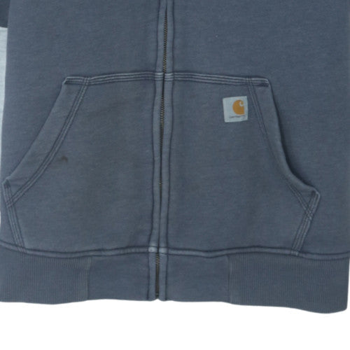 Carhartt Women's Blue Relaxed Fit Hooded Lined Jacket Size 14