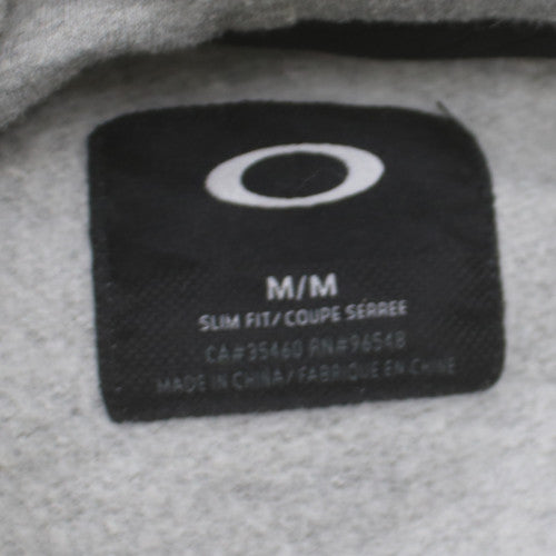 Oakley Mens Grey Slim Fit Pullover Hoodie Size M