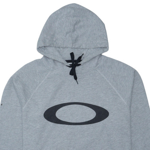 Oakley Mens Grey Slim Fit Pullover Hoodie Size M