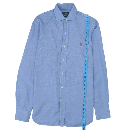Polo Ralph Lauren Men’s Blue Slim Fit Long Sleeve Cotton Shirt 14.5 37