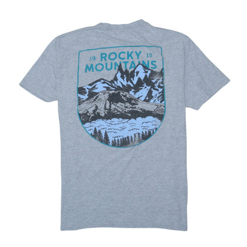 Columbia Men's Grey Rocky Mountains Graphic T-Shirt Size L