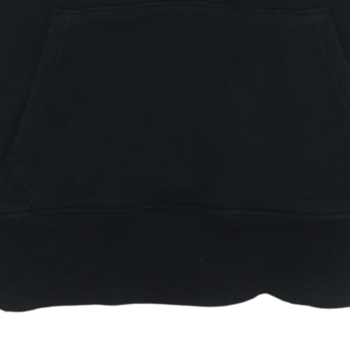 Tommy Jeans Men's Black Pullover Hoodie M Logo Fleece Sweatshirt