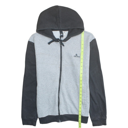adidas Men's Grey Full Zip Hoodie XL Sports Fleece Jumper