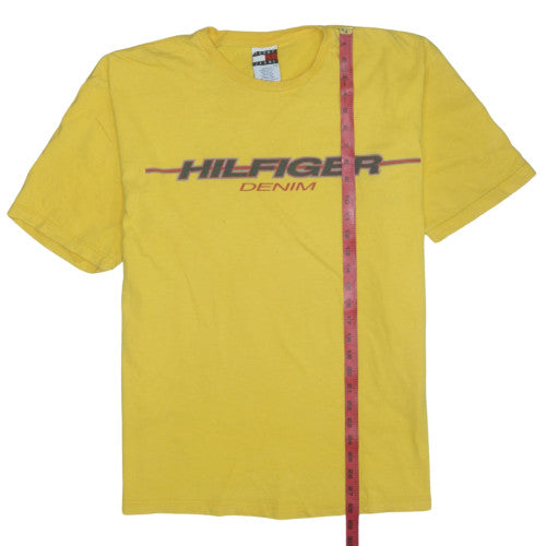 Tommy Jeans Men's Yellow Hilfiger Denim Cotton T-Shirt Size L