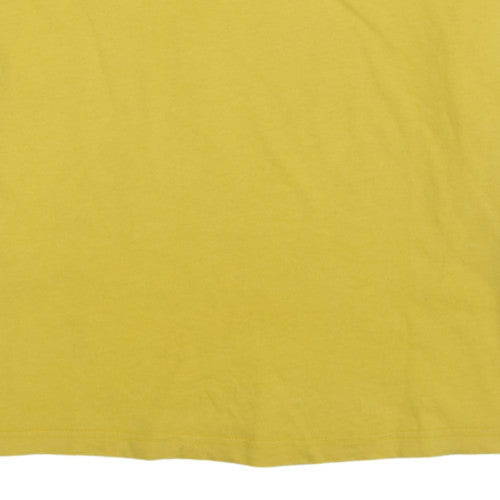 Tommy Jeans Men's Yellow Hilfiger Denim Cotton T-Shirt Size L