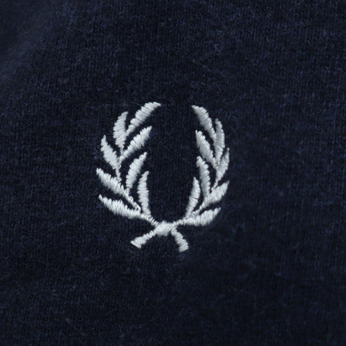 Fred Perry Men's Blue Collared Cotton Cardigan Size L