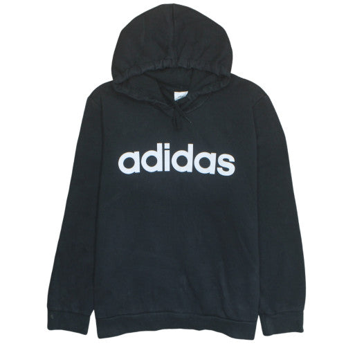 Adidas Men Black 2XL Pullover Hoodie Fleece Sportswear