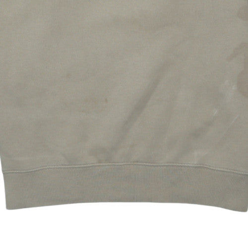 Nike Men's Beige Pullover Sweatshirt M Crew Neck Fleece