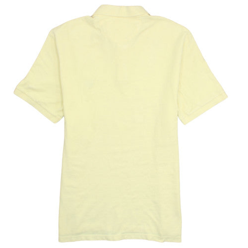 Chaps Men's Yellow Cotton Short Sleeve Polo Shirt Size M