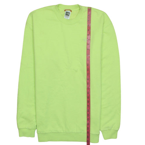 The North Face Men's Green L Crew Neck Cotton Pullover Sweatshirt