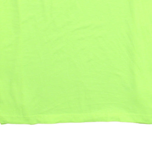 Wrangler Workwear Men's Neon Green 2XLT Crew Neck Short Sleeve T-Shirt