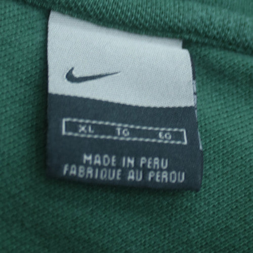Nike Men's Green XL Classic Fit Cotton Short Sleeve Polo Shirt