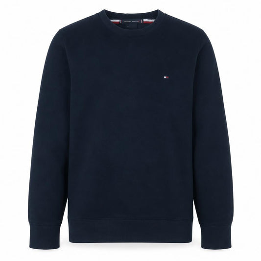 Tommy Hilfiger Men's Navy Blue Cotton Crew Neck Pullover Jumper M