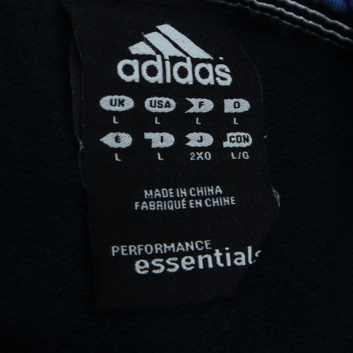 Adidas Men’s Black Full Zip Hoodie L Sports Fleece