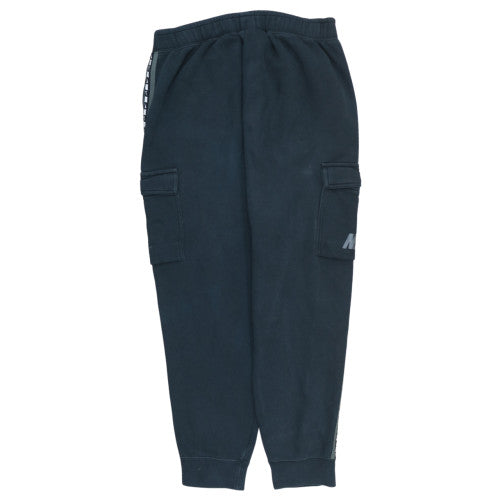 Nike Men's Black Cargo Jogger Trousers L Regular Fit Fleece