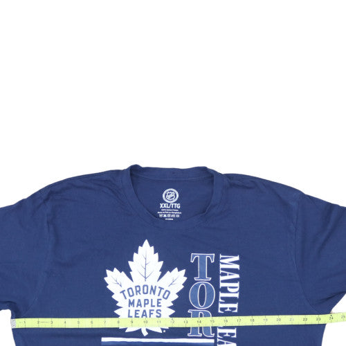 NHL Men’s Blue Toronto Maple Leafs 2XL Cotton Graphic T-Shirt
