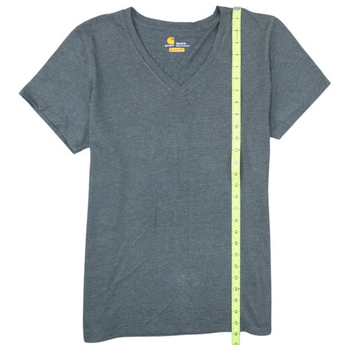 Carhartt Men's Grey XL Relaxed Fit V-Neck Cotton T-Shirt