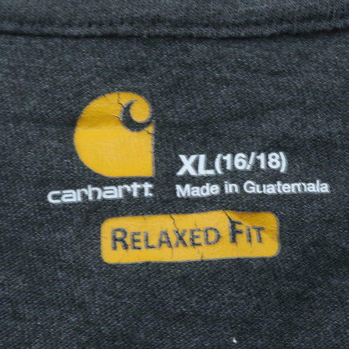 Carhartt Men's Grey XL Relaxed Fit V-Neck Cotton T-Shirt